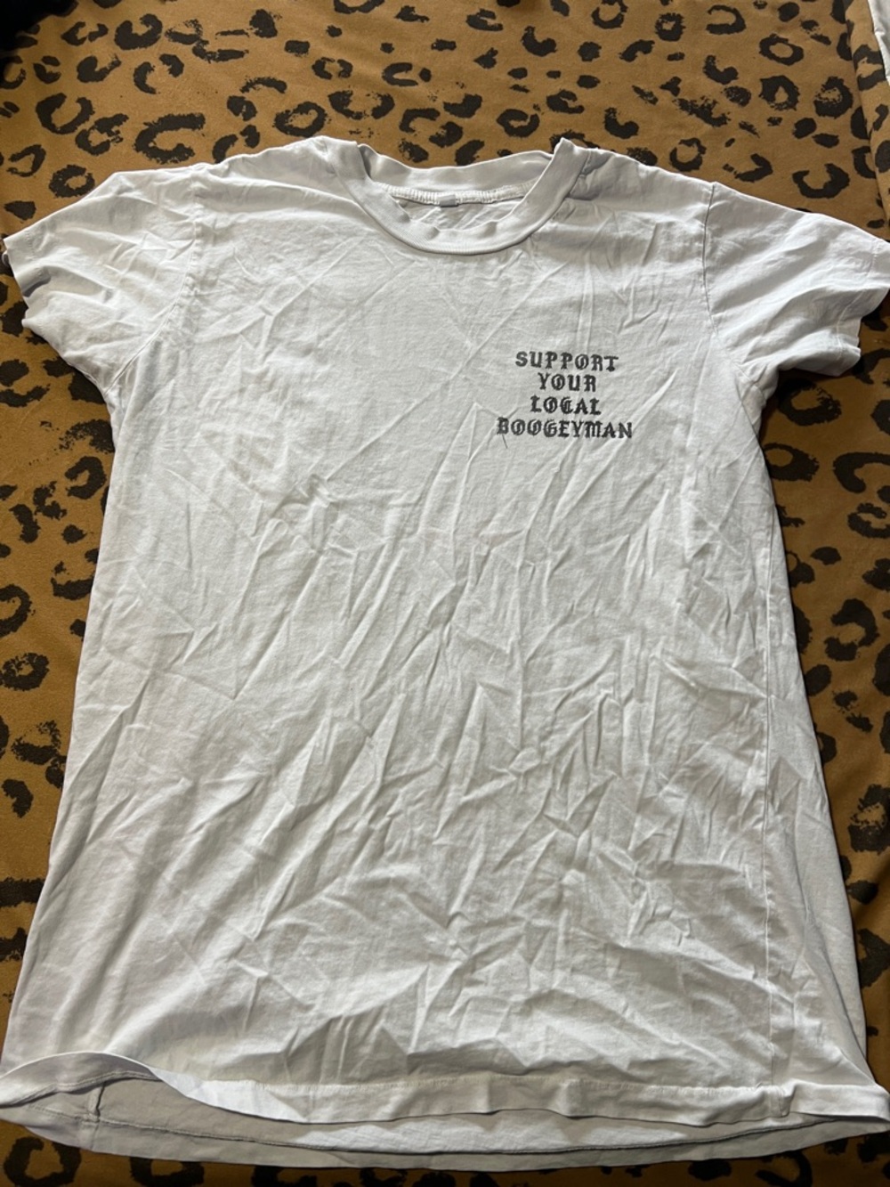 Local Boogyman Support Your Local Boogeyman Graphic Tee Size Small